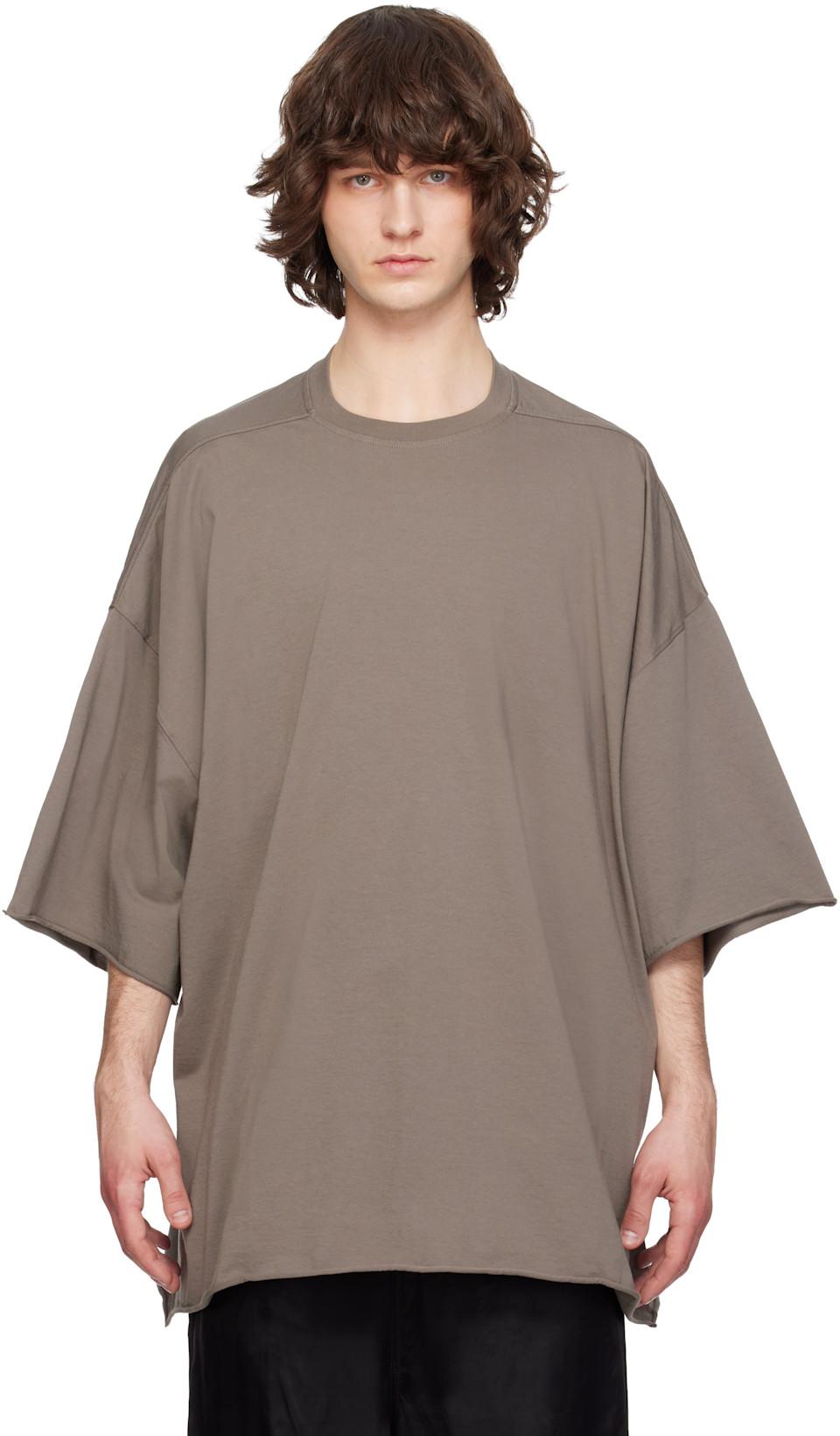 Gray Temple Tommy T-shirt by RICK OWENS