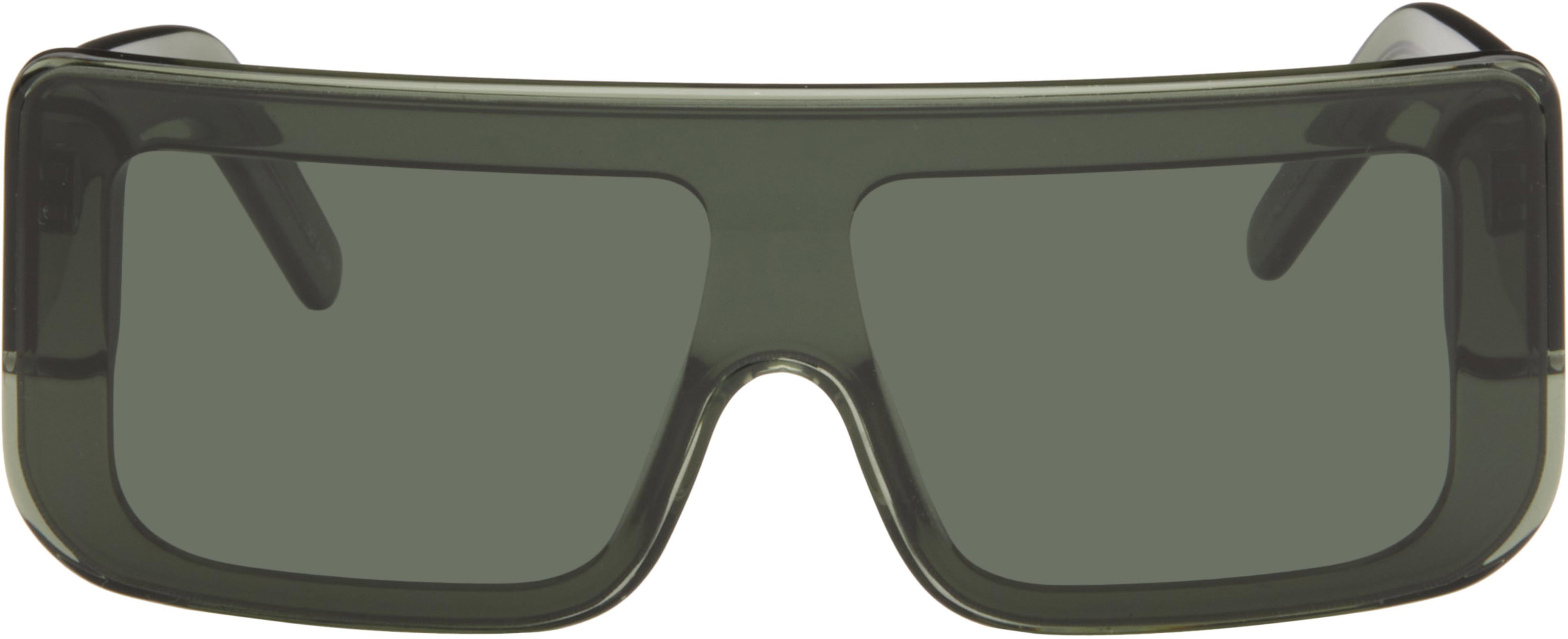 Green Documenta Sunglasses by RICK OWENS