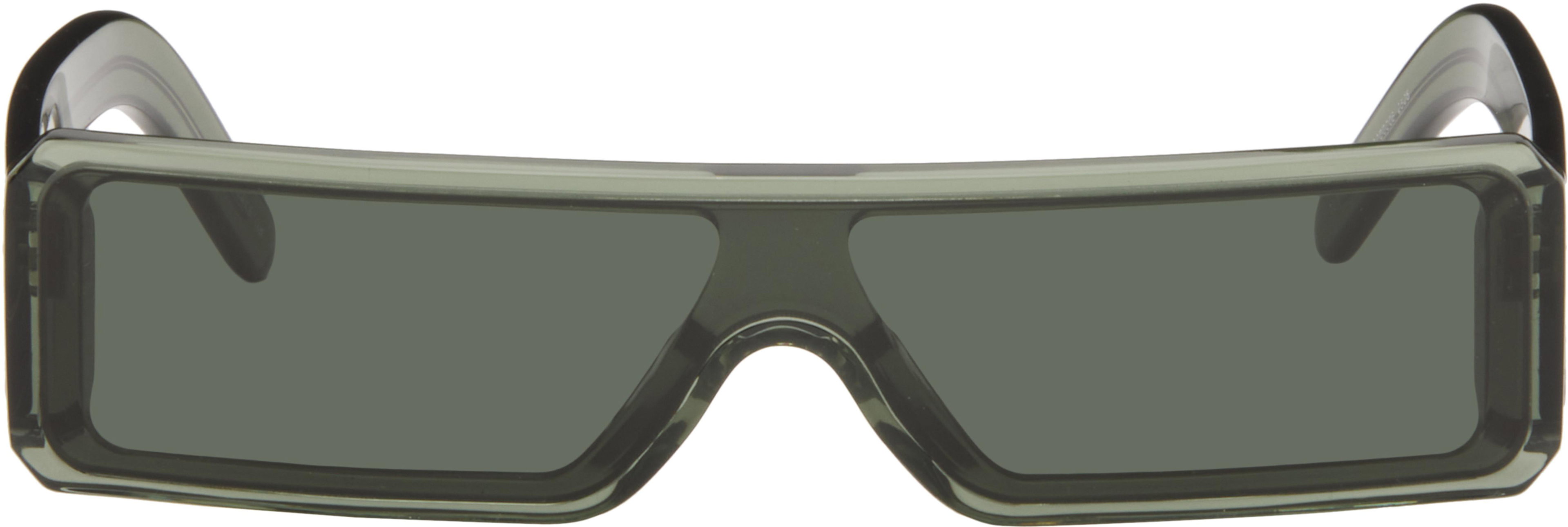 Green Gethshades Sunglasses by RICK OWENS