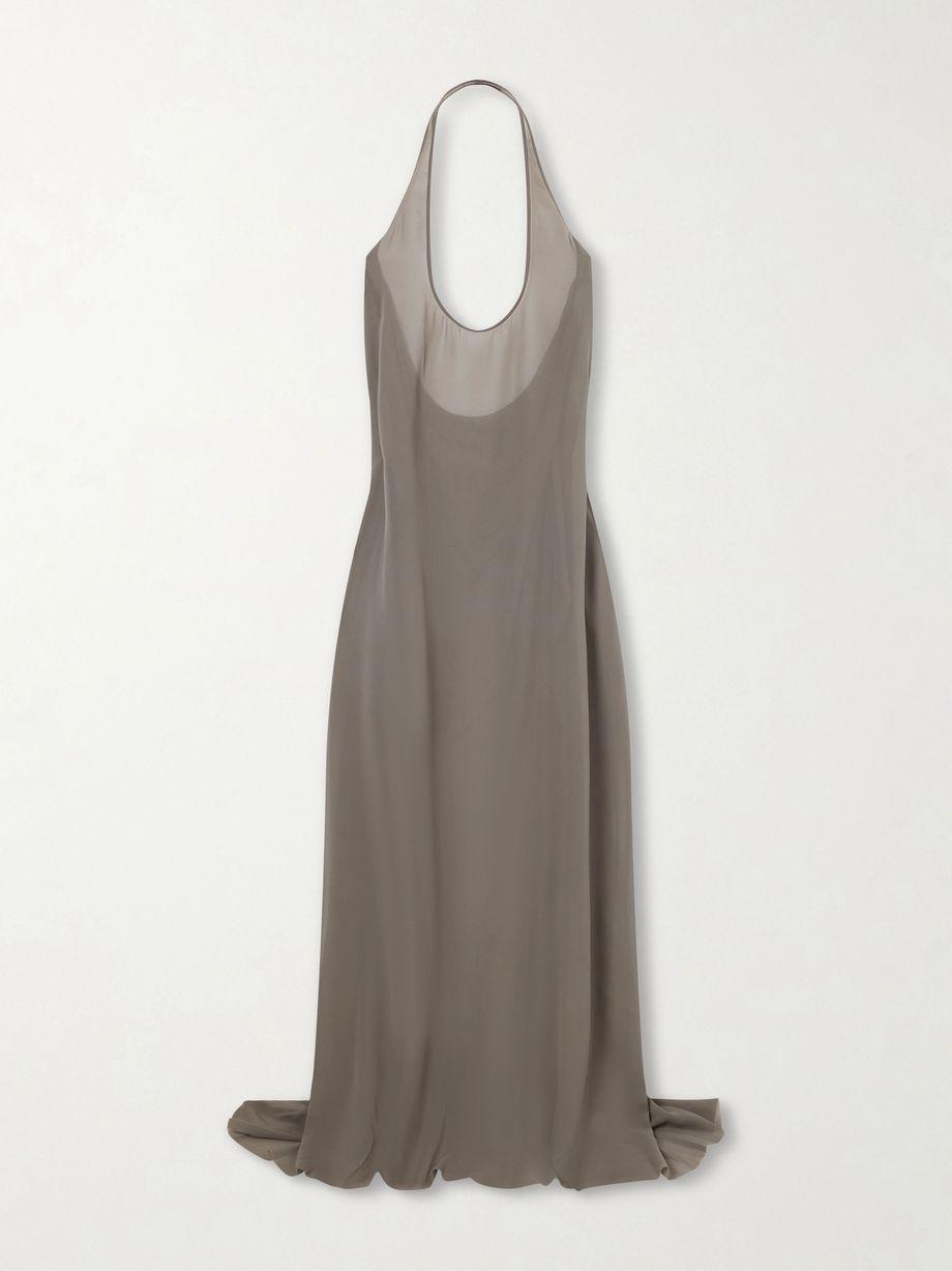 Haltar silk georgette gown by RICK OWENS