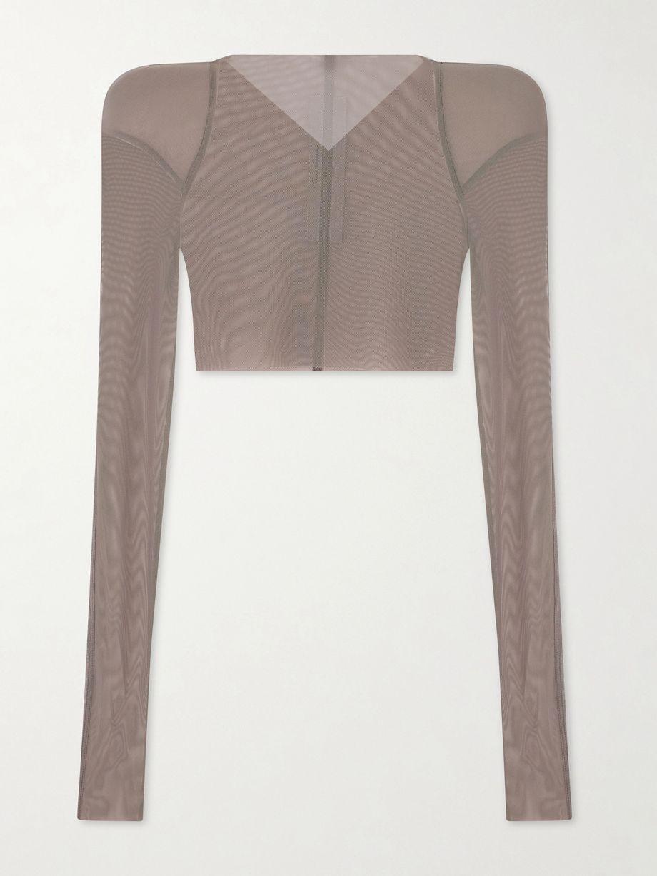 Helm stretch-mesh blouse by RICK OWENS