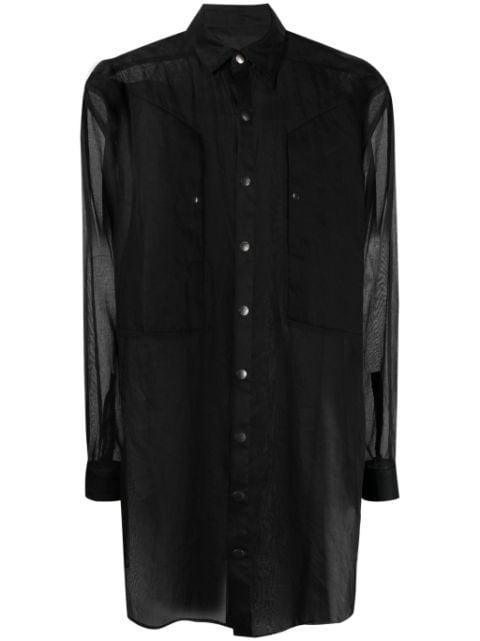 Jumbo Fogpocket semi-sheer shirt by RICK OWENS