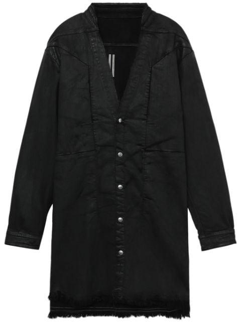 Jumbo coated-finish shirt by RICK OWENS