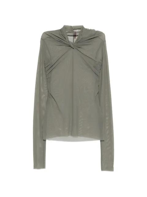 Kairo twisted long-sleeve top by RICK OWENS