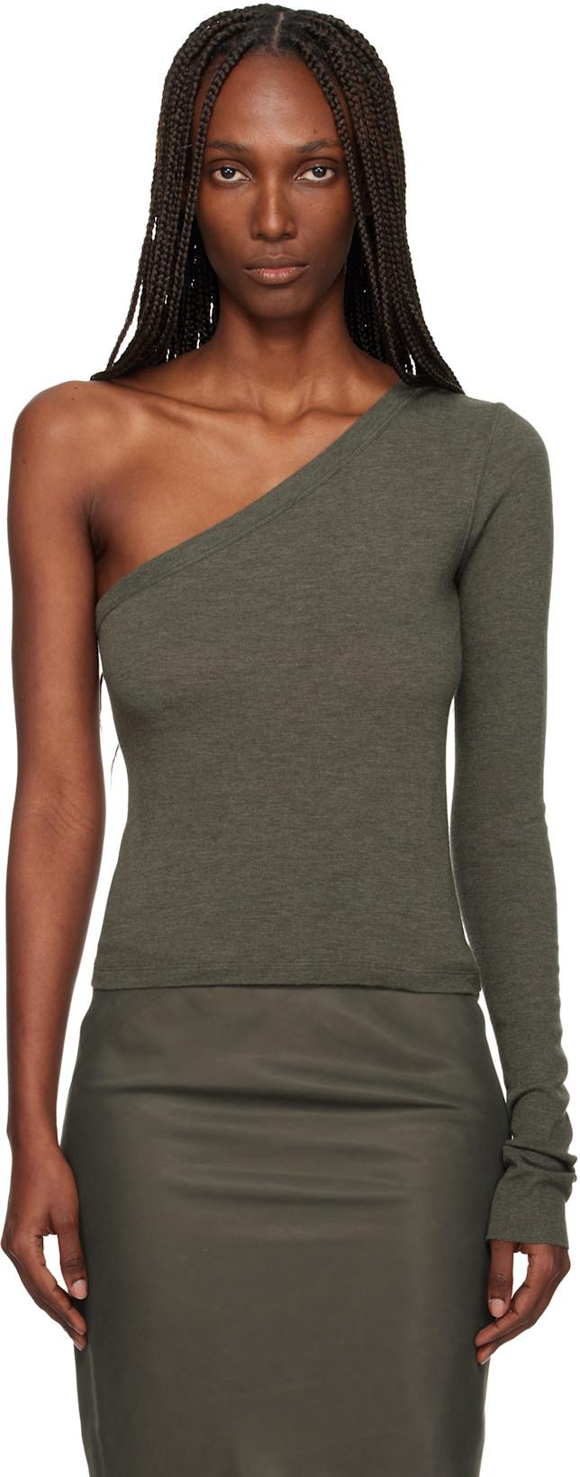 Khaki Concordians Ziggy T-shirt by RICK OWENS