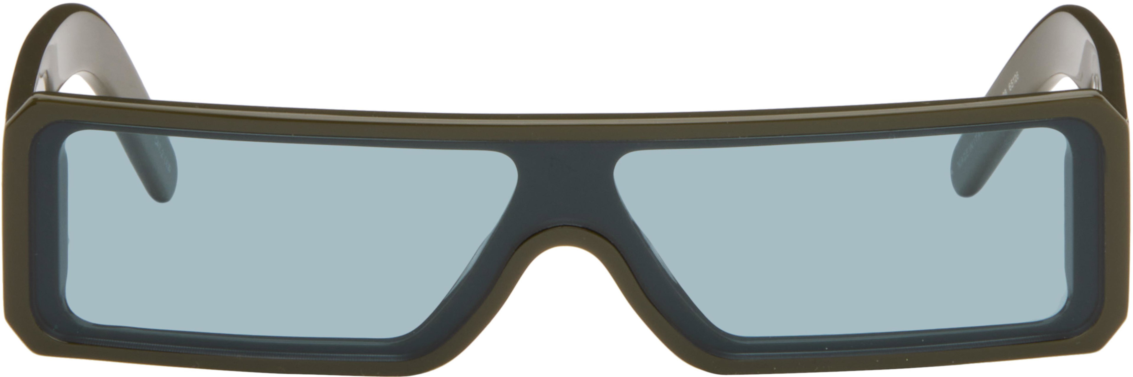 Khaki Gethshades Sunglasses by RICK OWENS