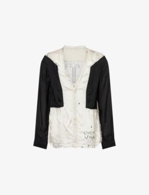 Larry Fogpocket Satin Shirt by RICK OWENS
