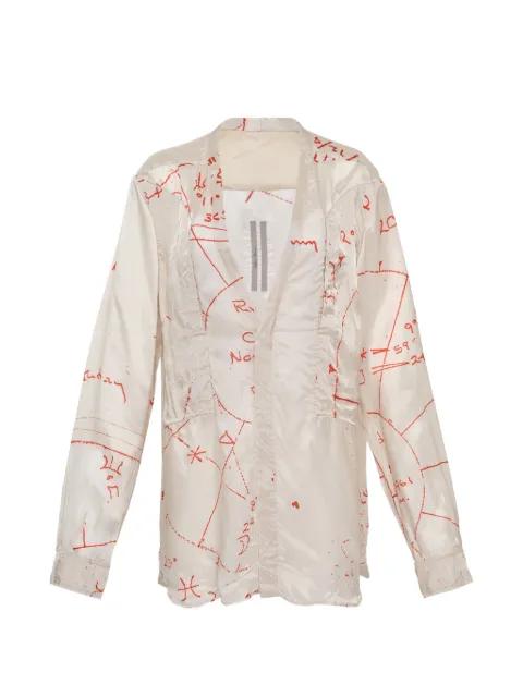 Larry Fogpocket printed shirt by RICK OWENS