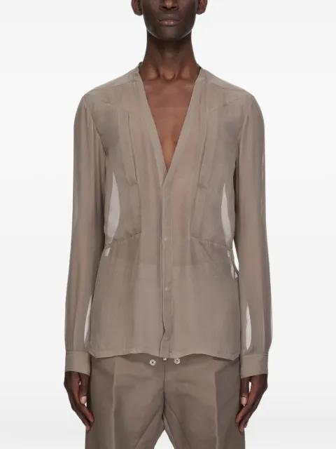 Larry Fogpocket semi-sheer shirt by RICK OWENS