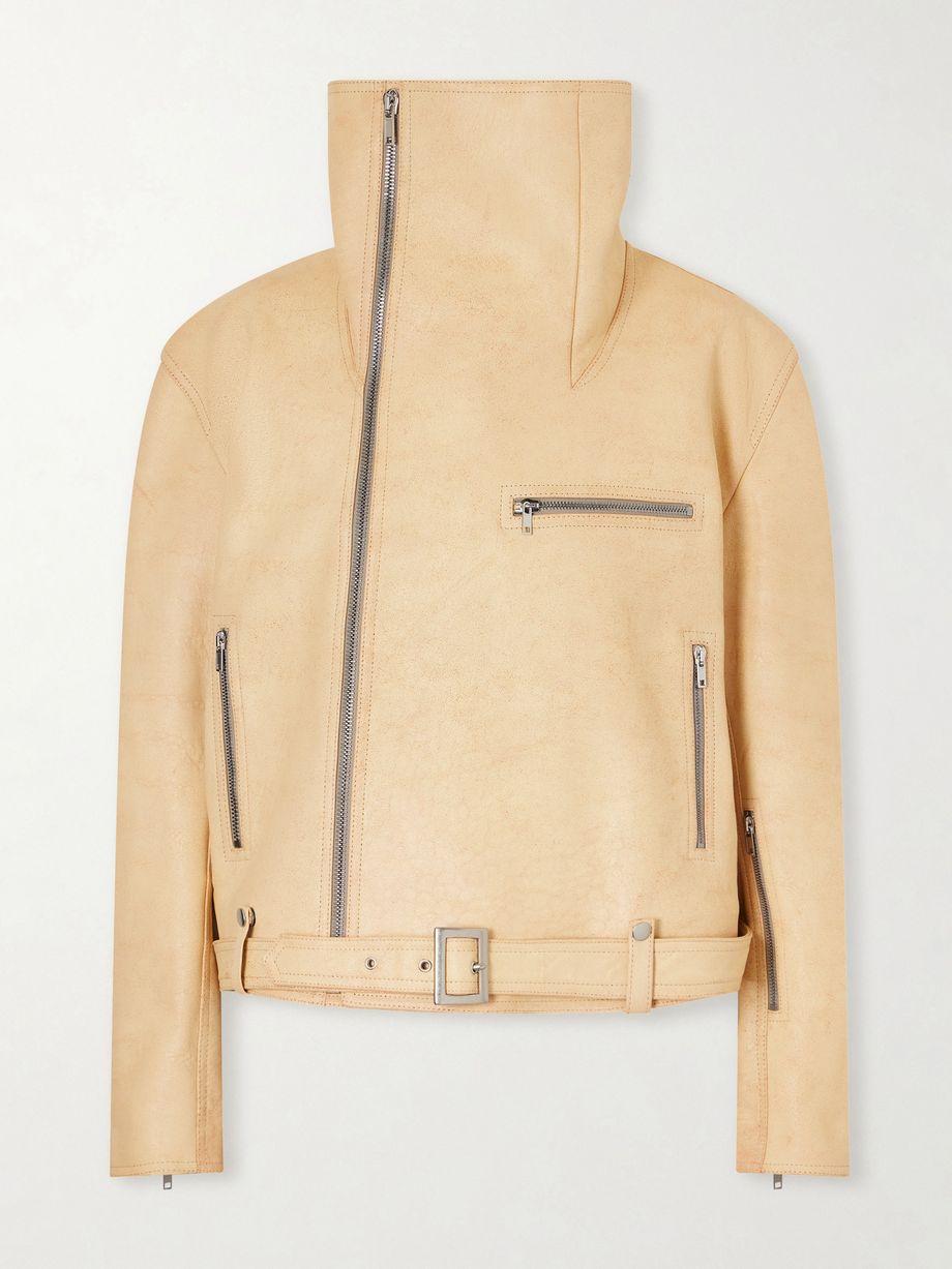 Leather biker jacket by RICK OWENS