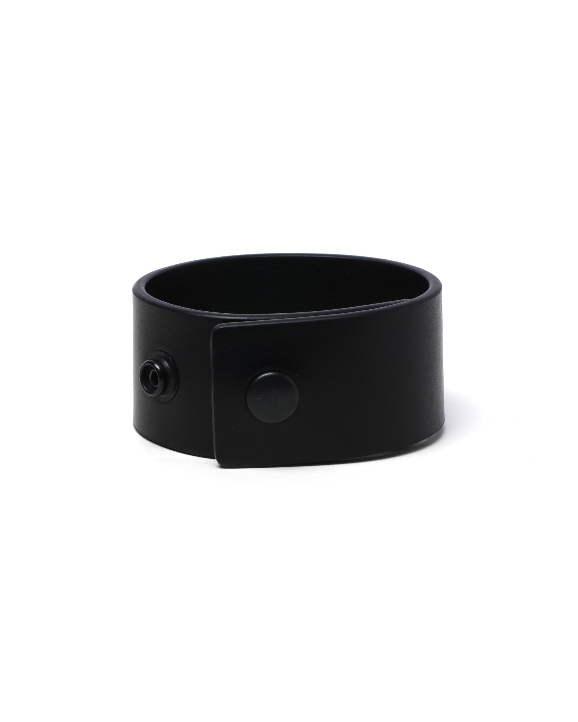 Leather cuff bracelet by RICK OWENS