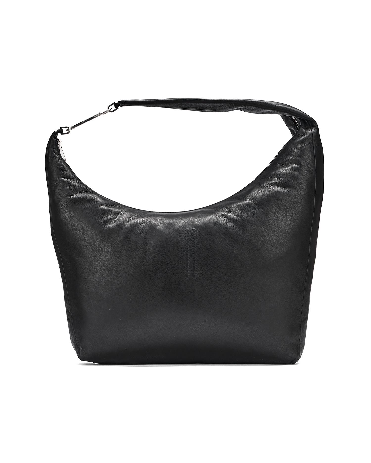 Leather hobo handbag by RICK OWENS