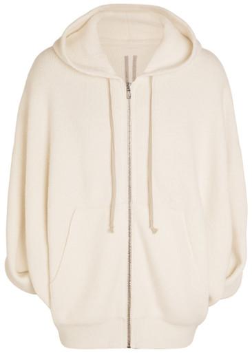 Maglia Zipped hoodied knit jumper by RICK OWENS