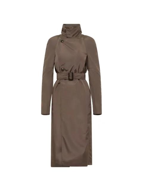 Maria asymmetric trench coat by RICK OWENS