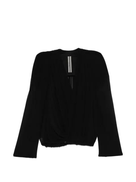 Maria draped V-neck jacket by RICK OWENS