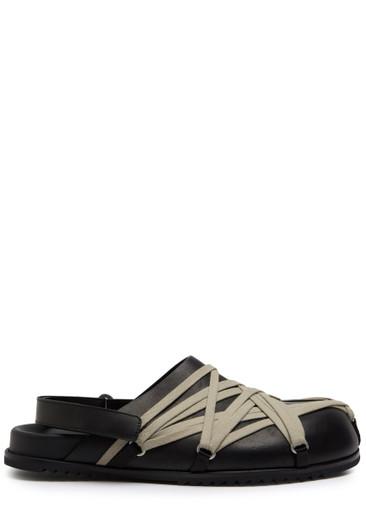 Mega Lace leather mules by RICK OWENS