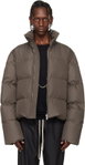 Moncler + Rick Owens Gray Cyclopic Down Jacket by RICK OWENS Moncler + Rick Owens Gray Cyclopic Down Jacket by RICK OWENS