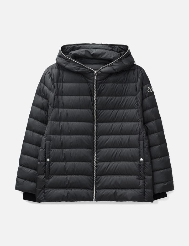 Moncler + Rick Owens Ziplock Hooded Short Down Jacket by RICK OWENS