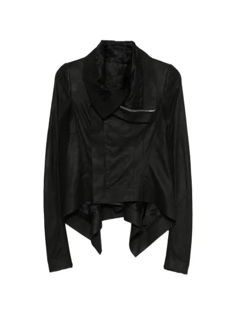 Naska asymmetric zip-up biker jacket by RICK OWENS