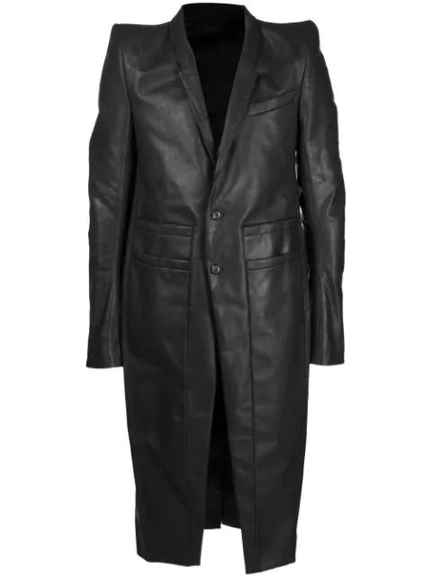 Neue leather coat by RICK OWENS | jellibeans
