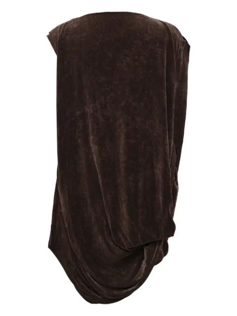 Nouveau velvet top by RICK OWENS
