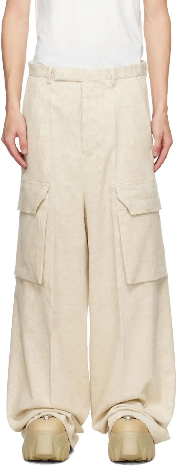 Off-White Concordians Firbanks Cargo Pants by RICK OWENS Off-White Concordians Firbanks Cargo Pants by RICK OWENS