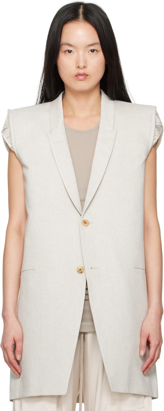 Off-White Hollywood Dirt Tailored SL Denim Blazer by RICK OWENS