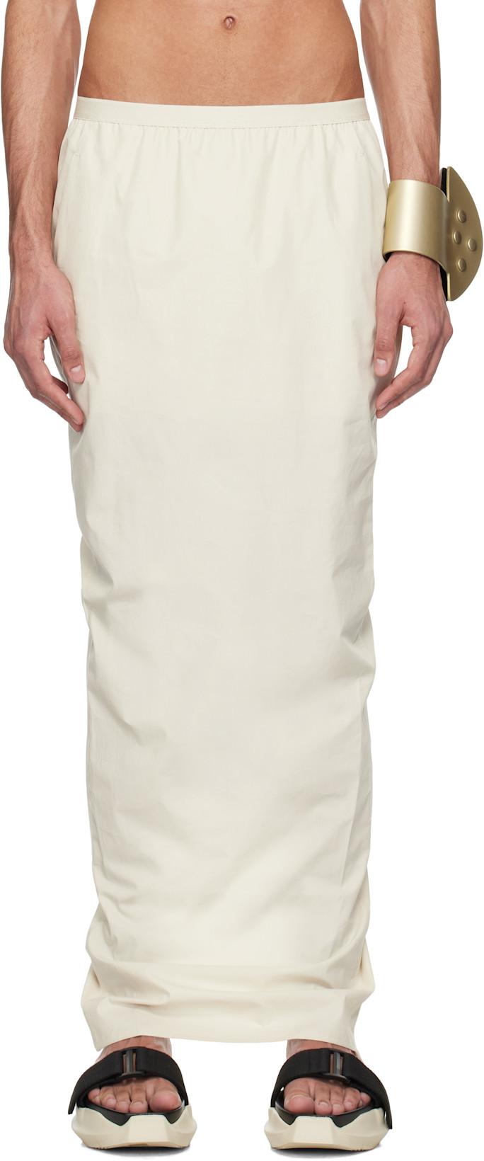 Off-White Hollywood Soft Pillar Long Skirt by RICK OWENS