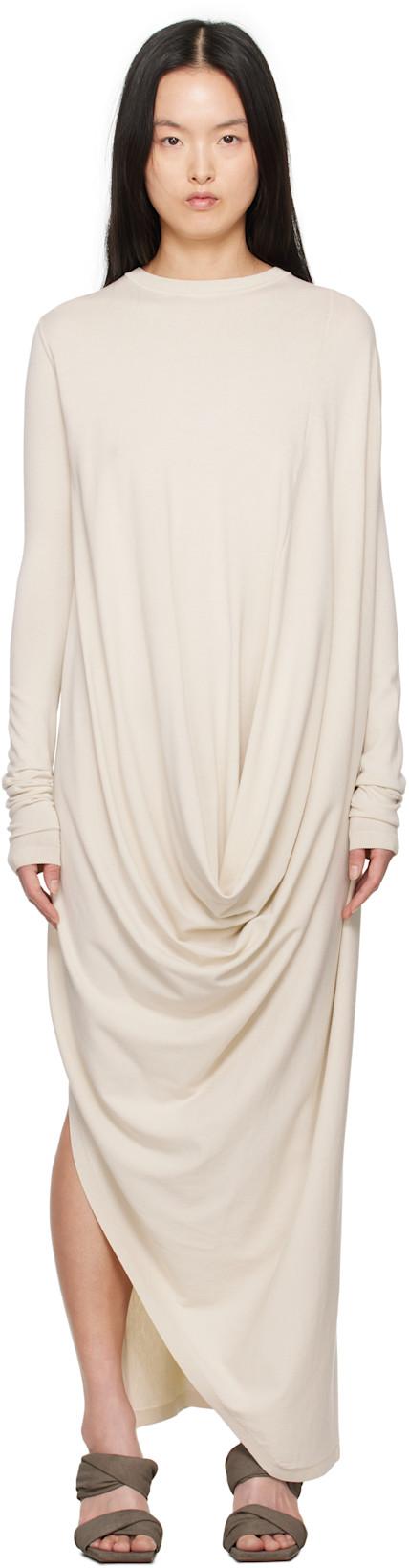 Off-White Hollywood Twisted Midi Dress by RICK OWENS