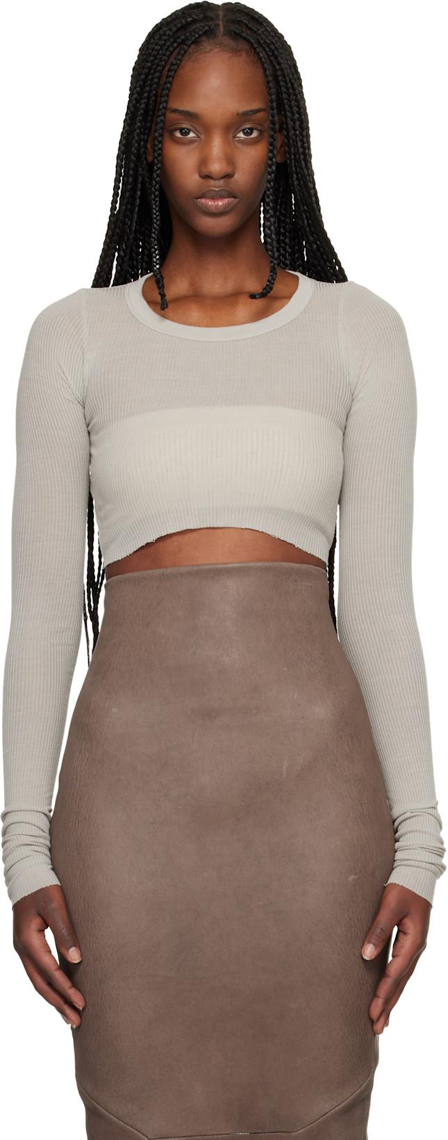 Off-White LS Crop T-shirt by RICK OWENS