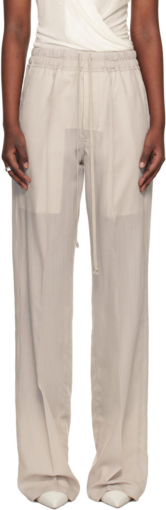 Off-White Temple Dietrich Drawstring Lounge Pants by RICK OWENS