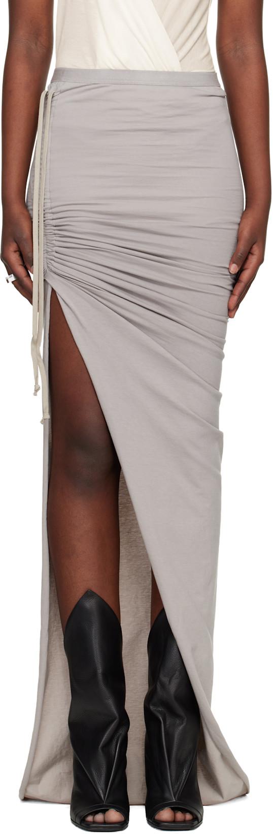 Off-White Temple Edfu Maxi Skirt by RICK OWENS