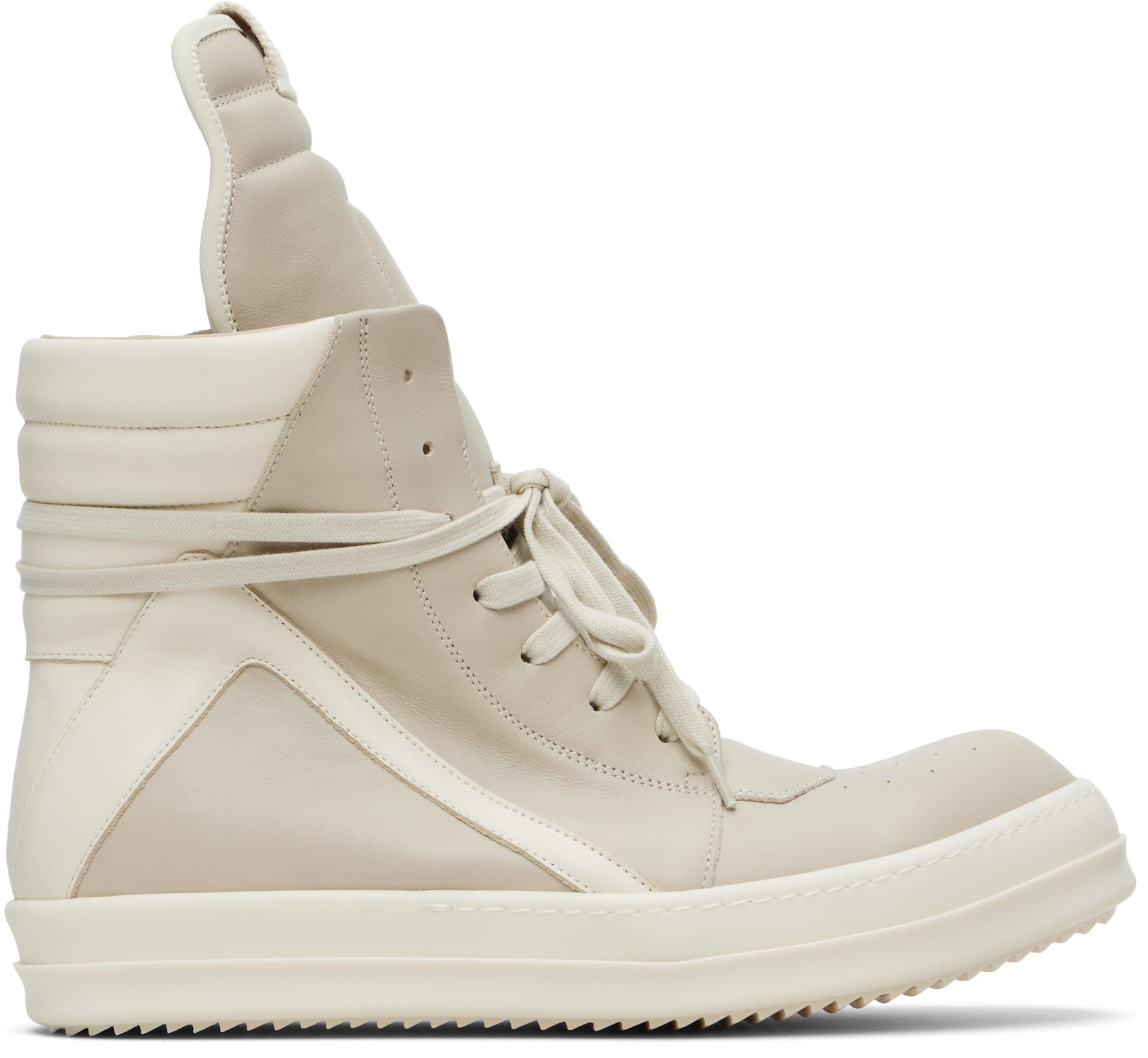 Off-White Temple Geobasket Sneakers by RICK OWENS