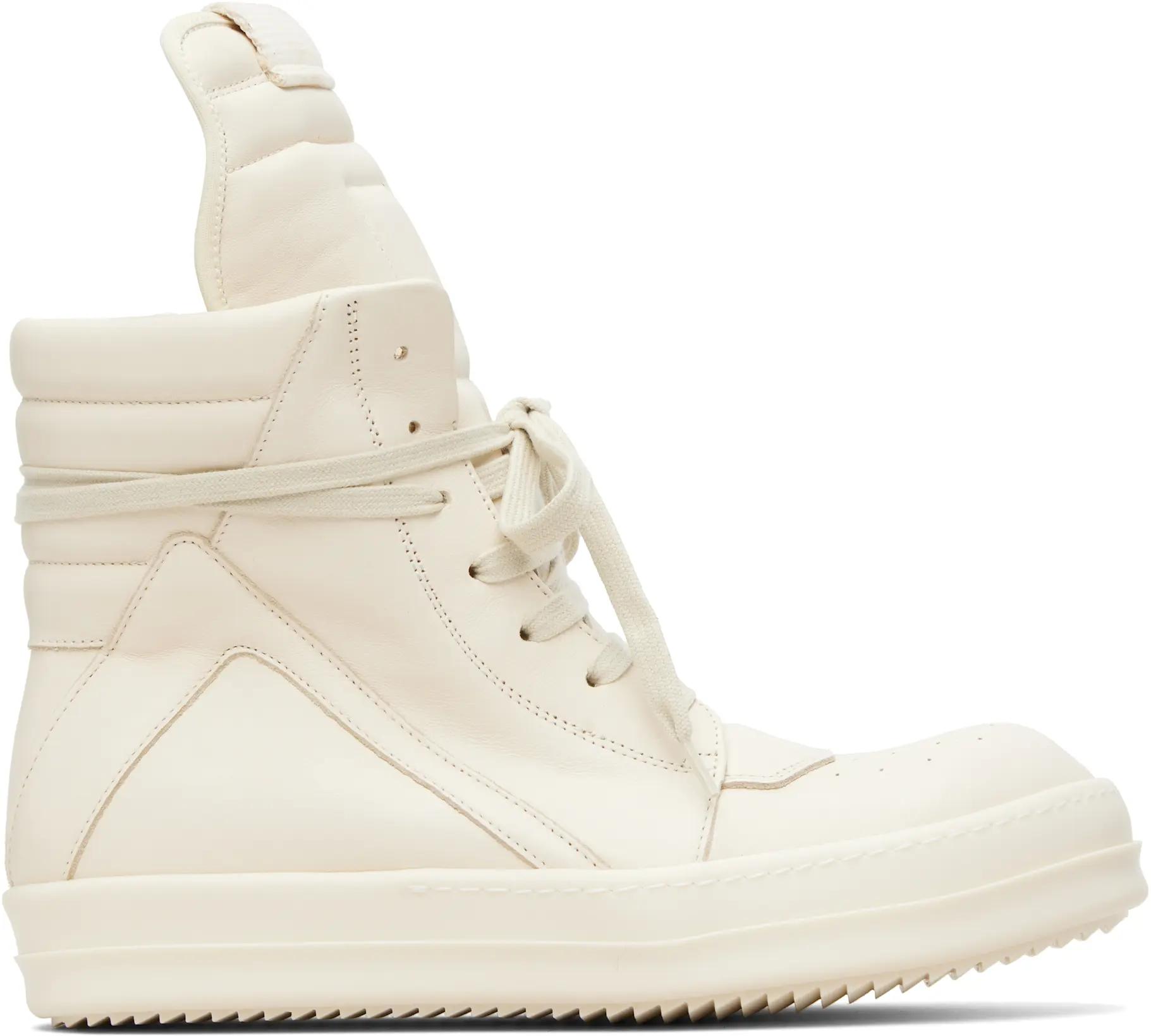 Off-White Temple Geobasket Sneakers by RICK OWENS