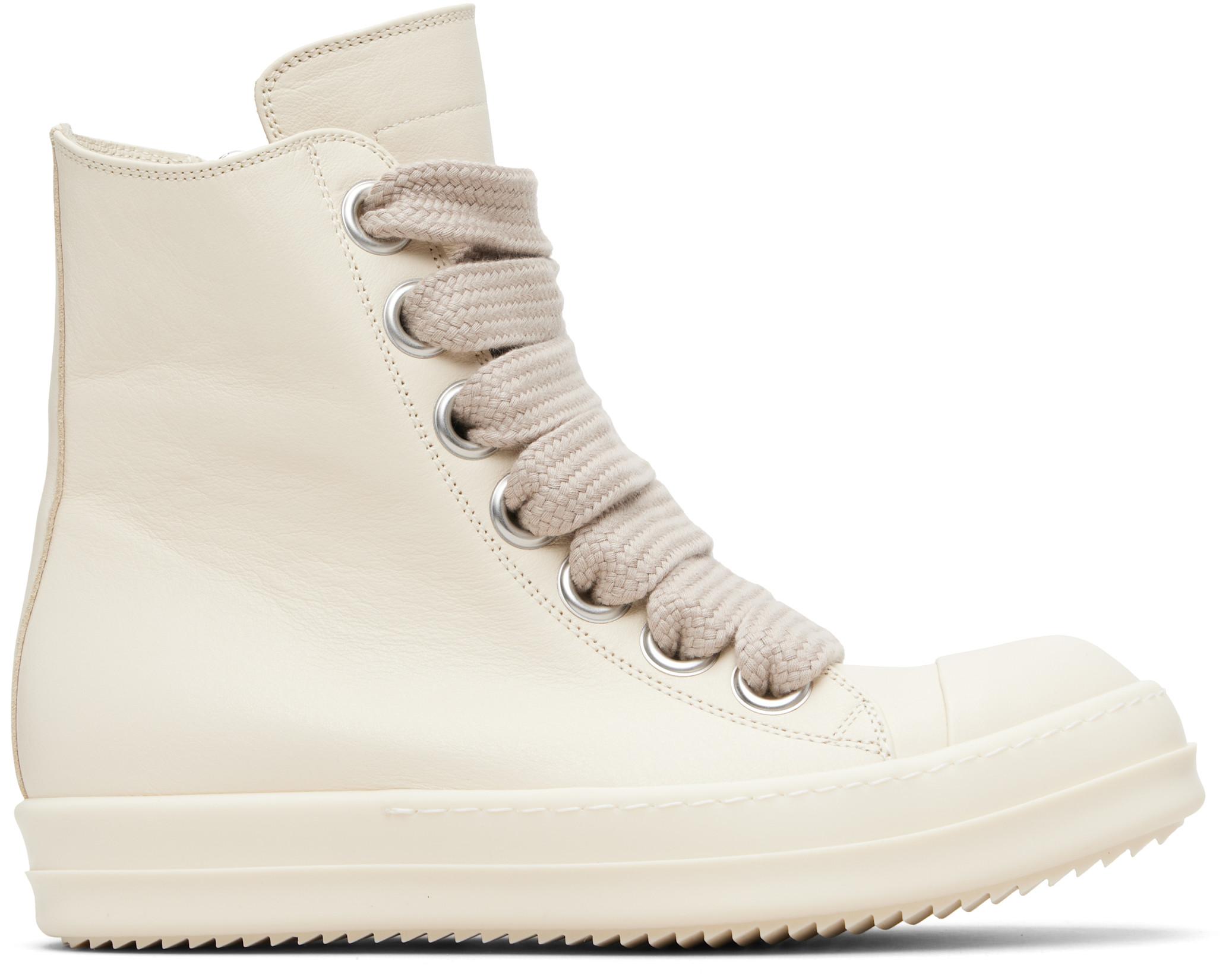 Off-White Temple Jumbolace Sneakers by RICK OWENS