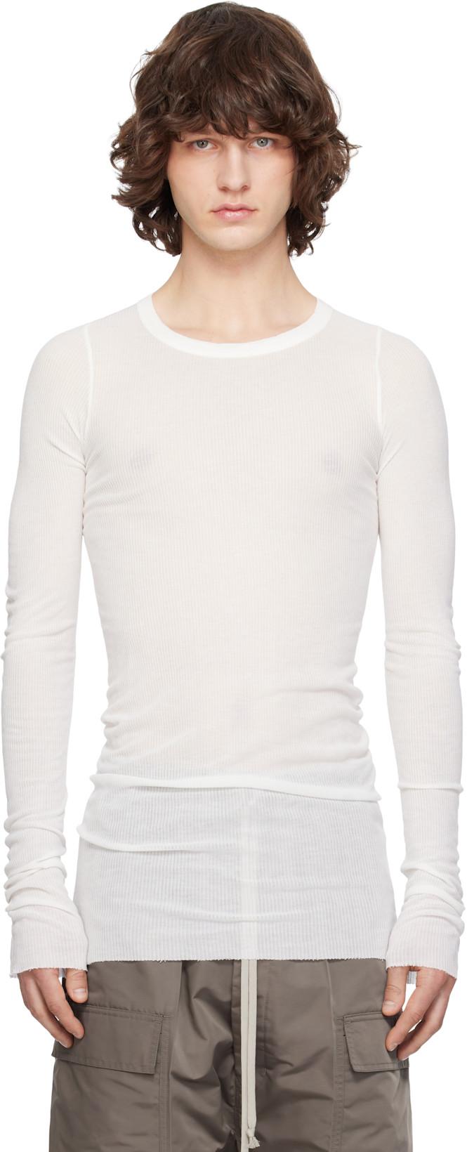 Off-White Temple Rib LS T-shirt by RICK OWENS