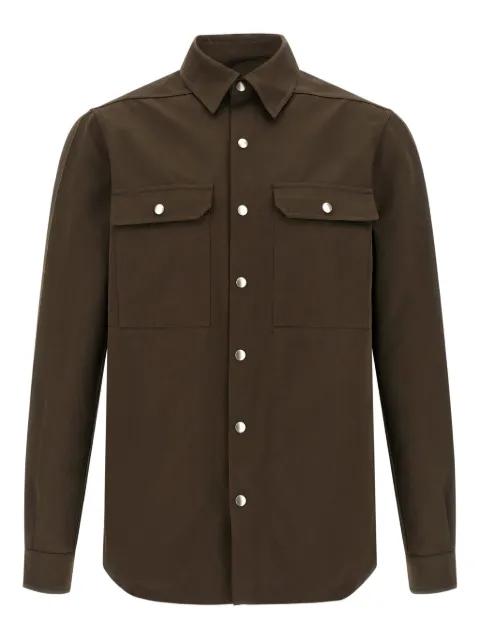 Outershirt snap button pockets shirt by RICK OWENS