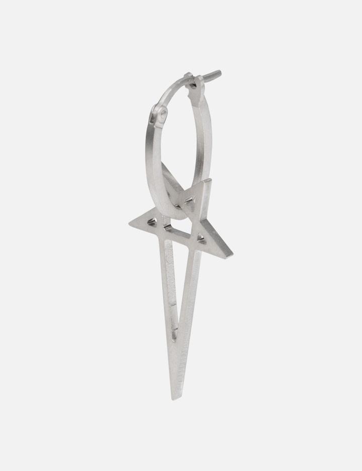 Pentagram Earring by RICK OWENS