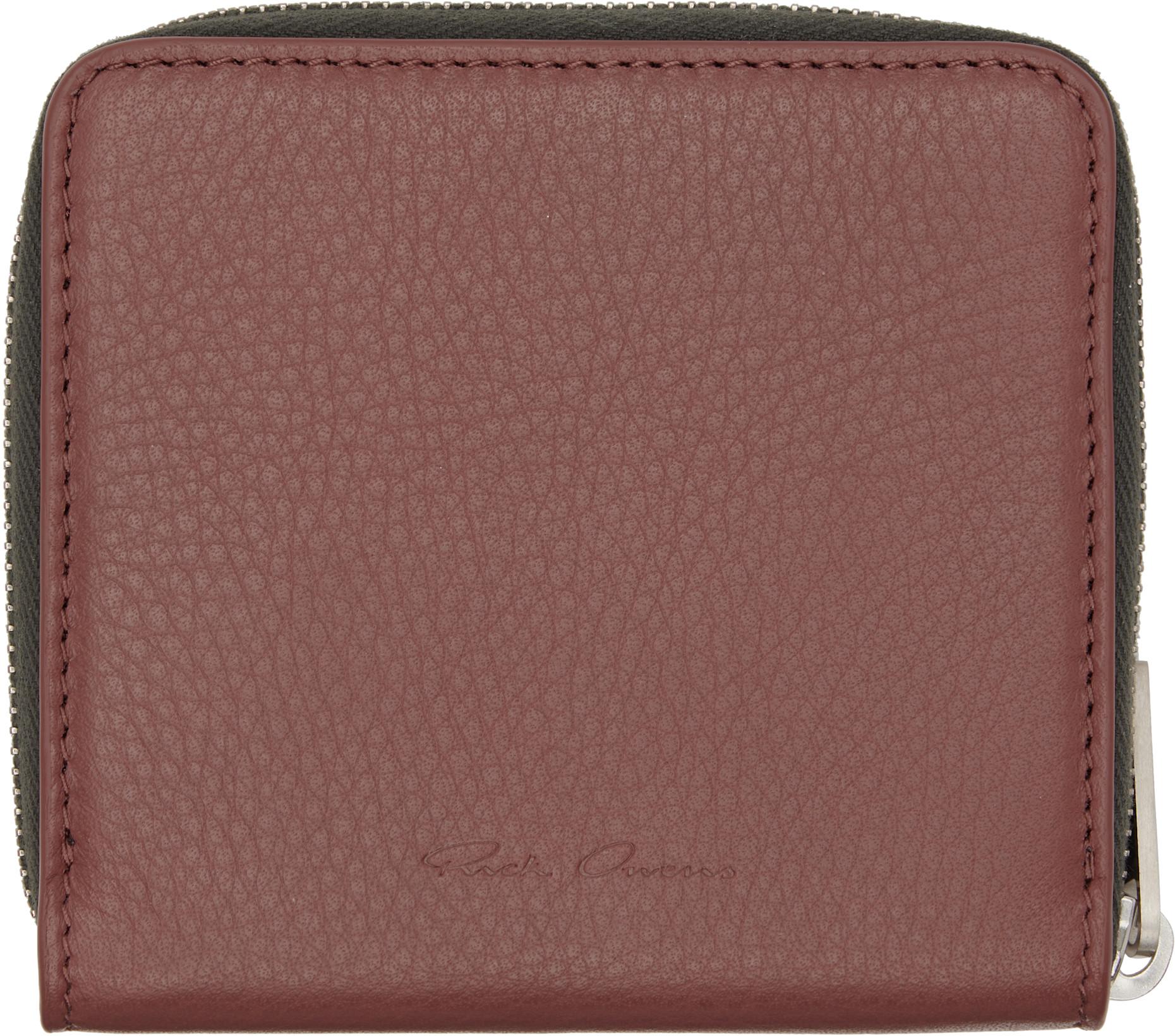 Pink Concordians Zipped Wallet by RICK OWENS Pink Concordians Zipped Wallet by RICK OWENS