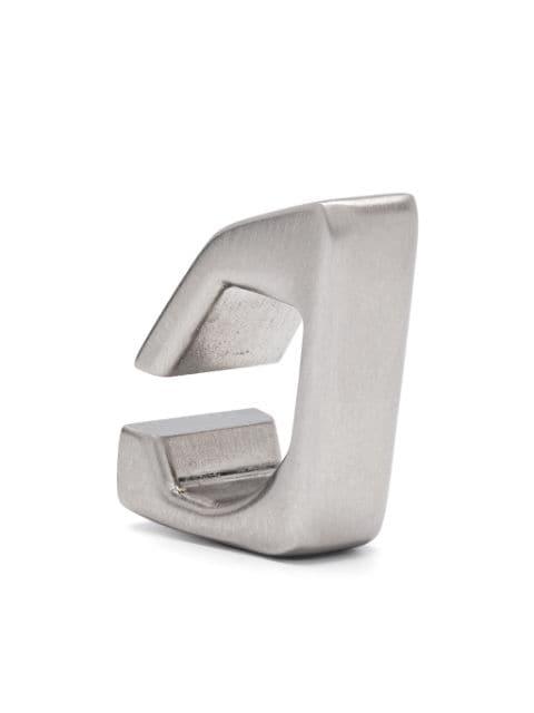 Prong brushed earcuff by RICK OWENS