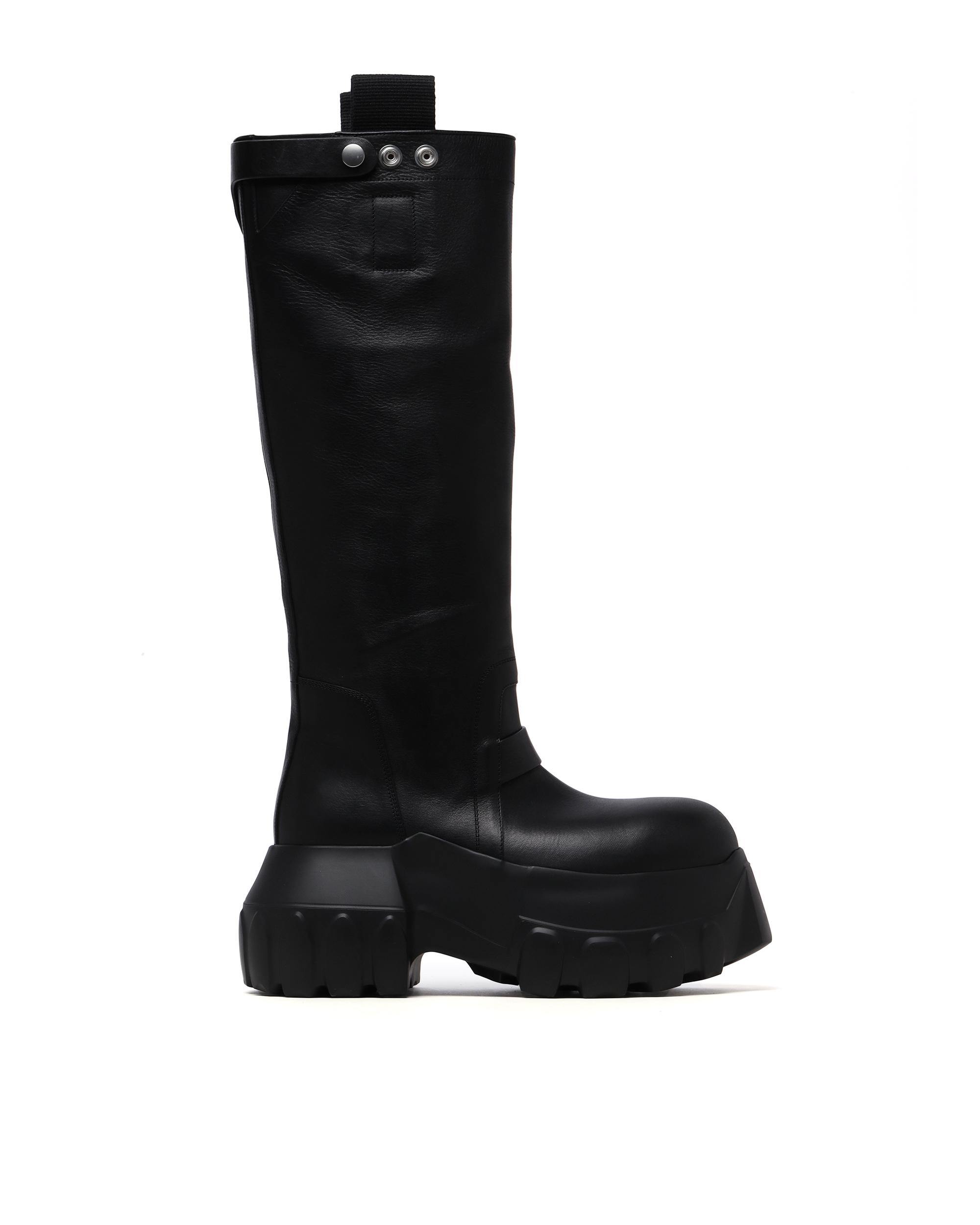 Pull on Mega Tractor boots by RICK OWENS