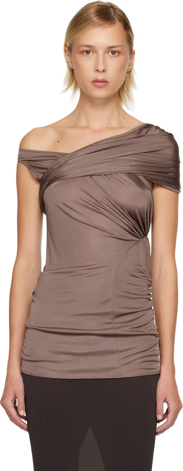 Purple Concordians Sahara Top by RICK OWENS