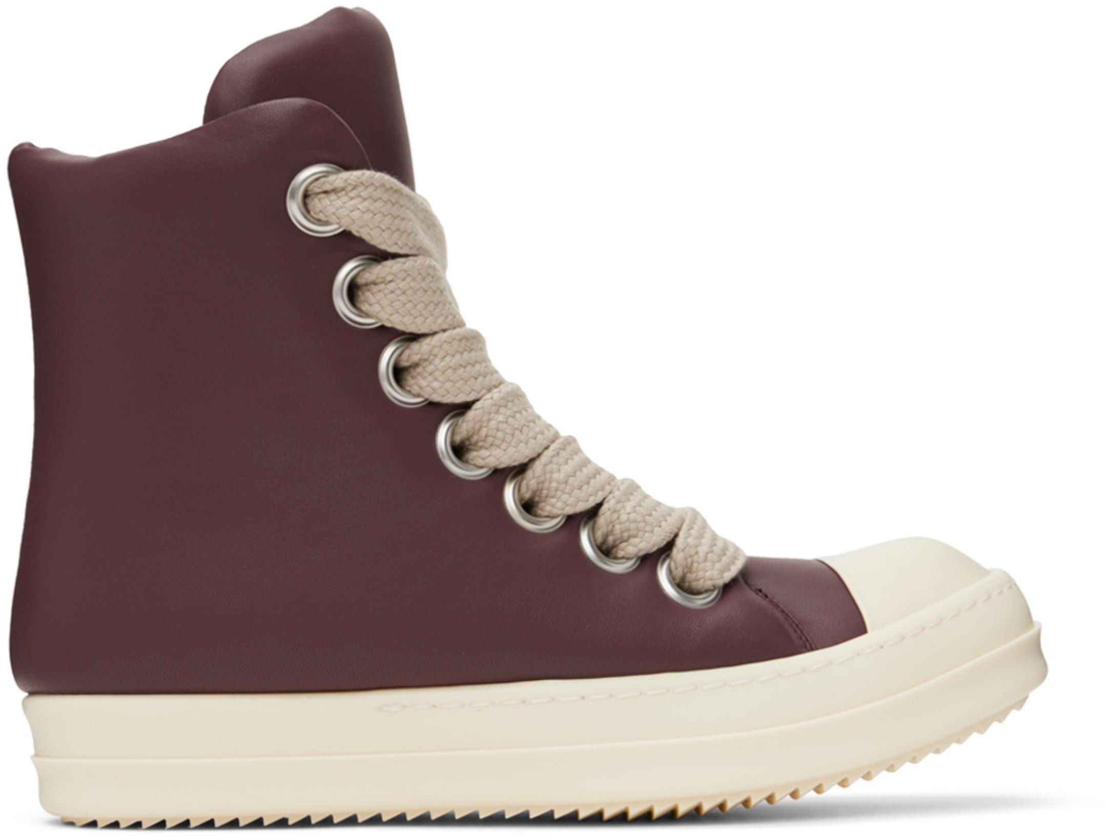 Purple Jumbo Lace Padded Sneakers by RICK OWENS