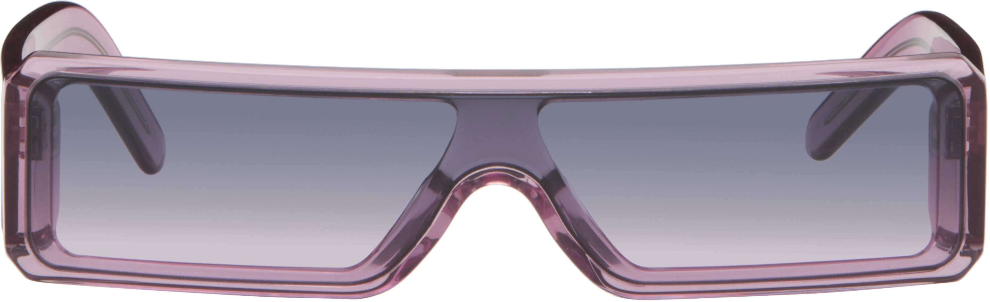 Purple Temple Gethshades Sunglasses by RICK OWENS