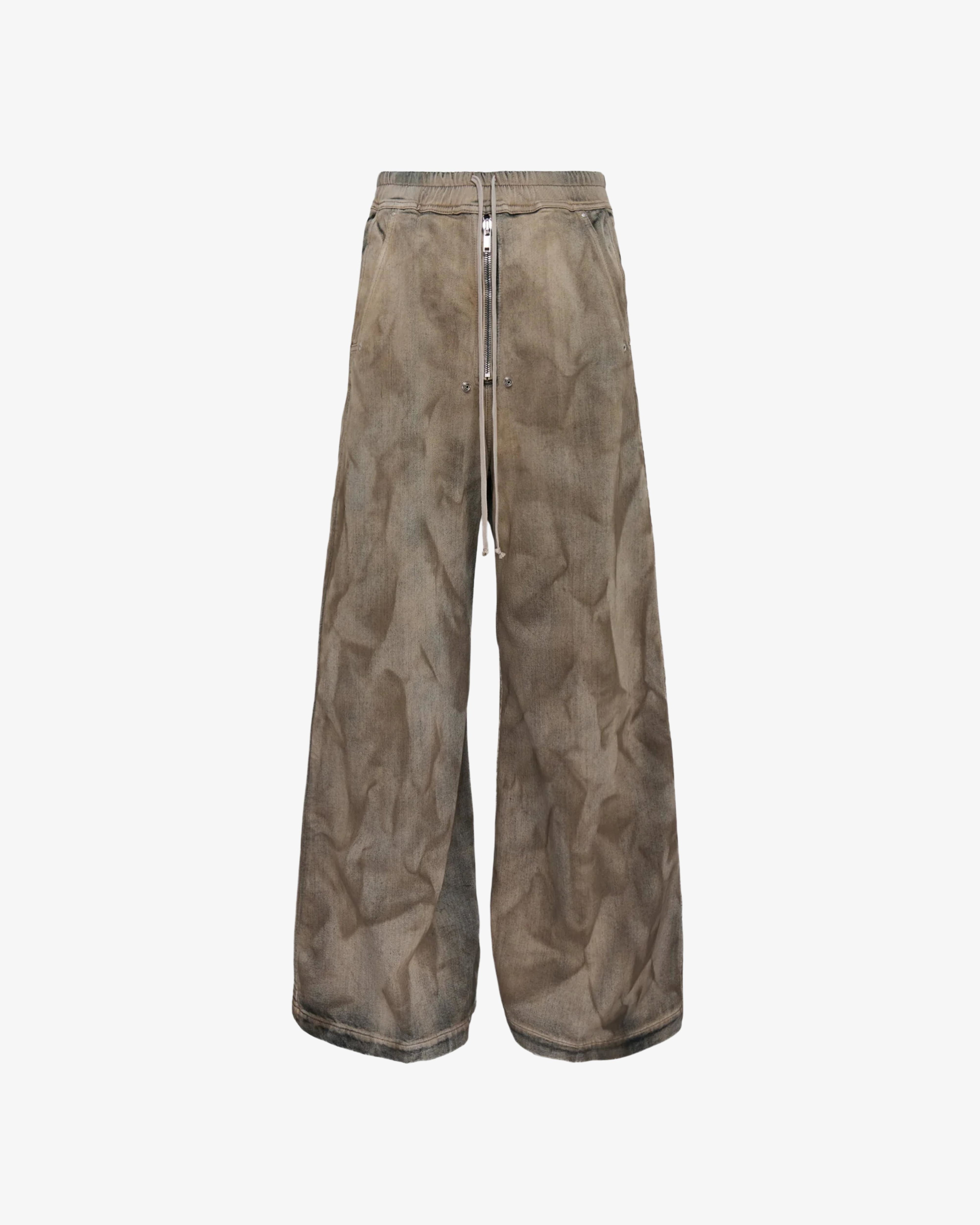 RICK OWENS - Men's Wide Bela Pants - (Brown) by RICK OWENS