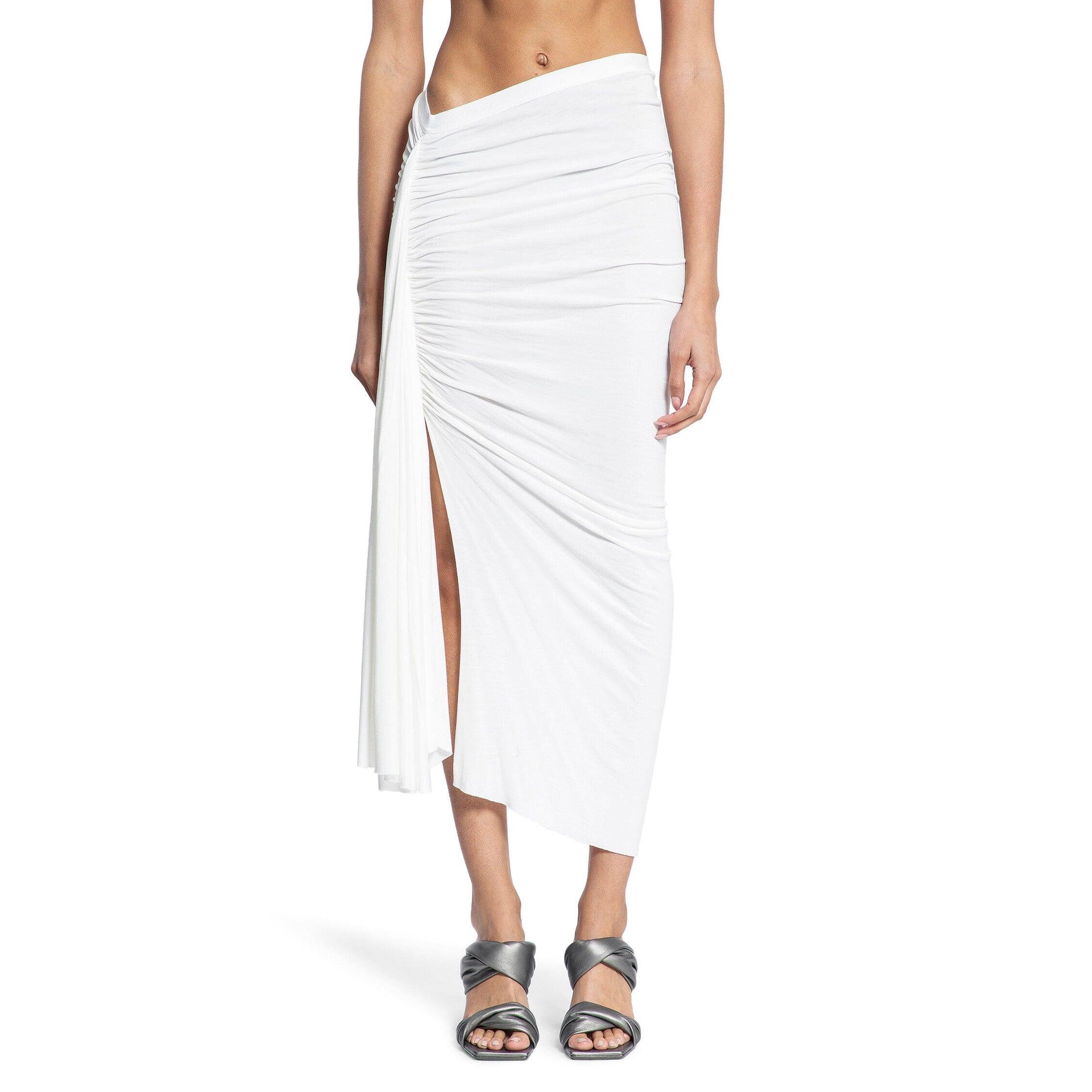 RICK OWENS WOMAN WHITE SKIRTS by RICK OWENS
