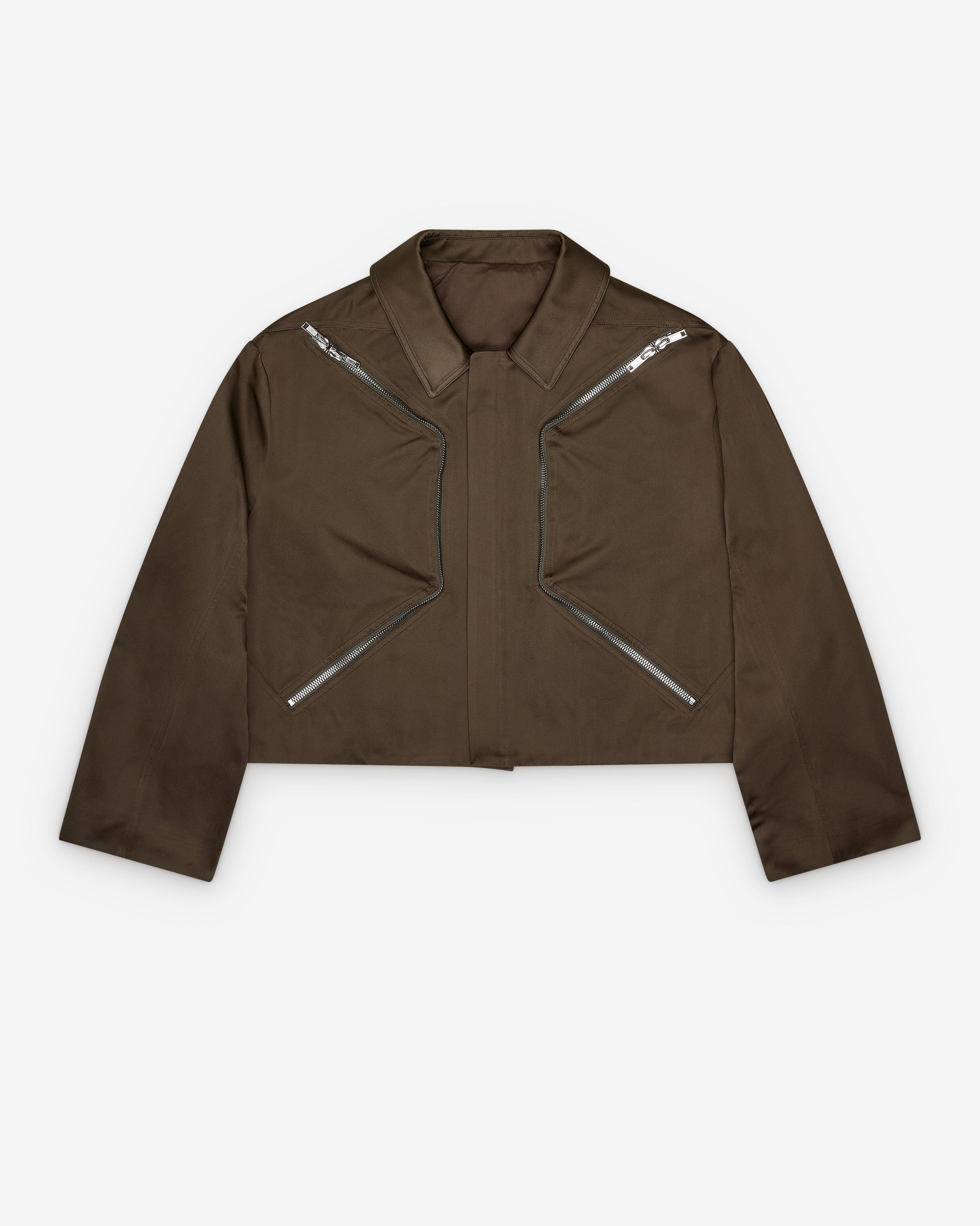RICK OWENS - Women's Heizer Mac Jacket - (Dark Brown) by RICK OWENS