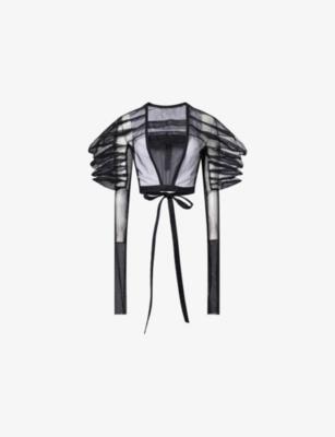 Rhino Structured Sheer Top by RICK OWENS