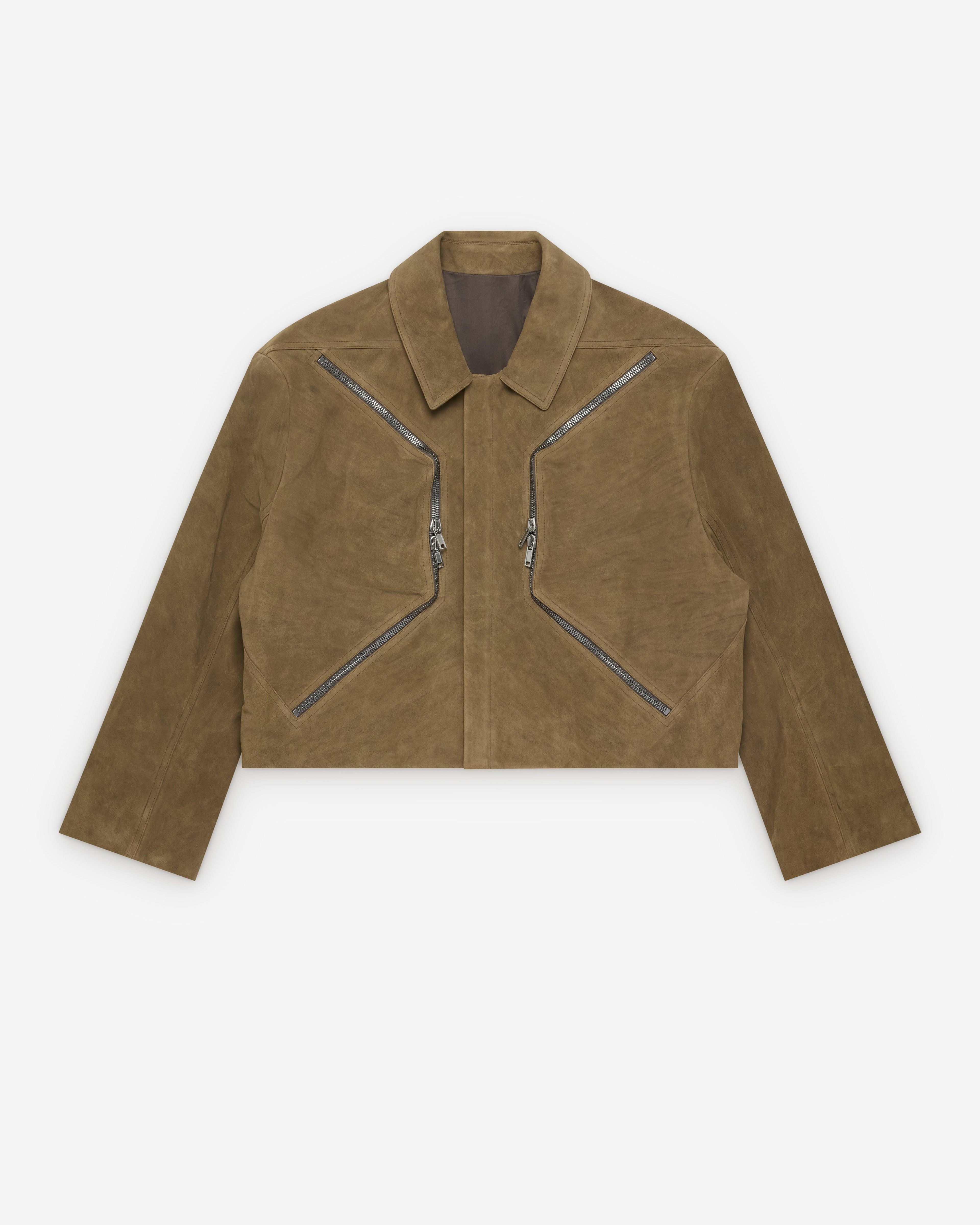 Rick Owens - Heizer Mac Jacket - (Brown) by RICK OWENS