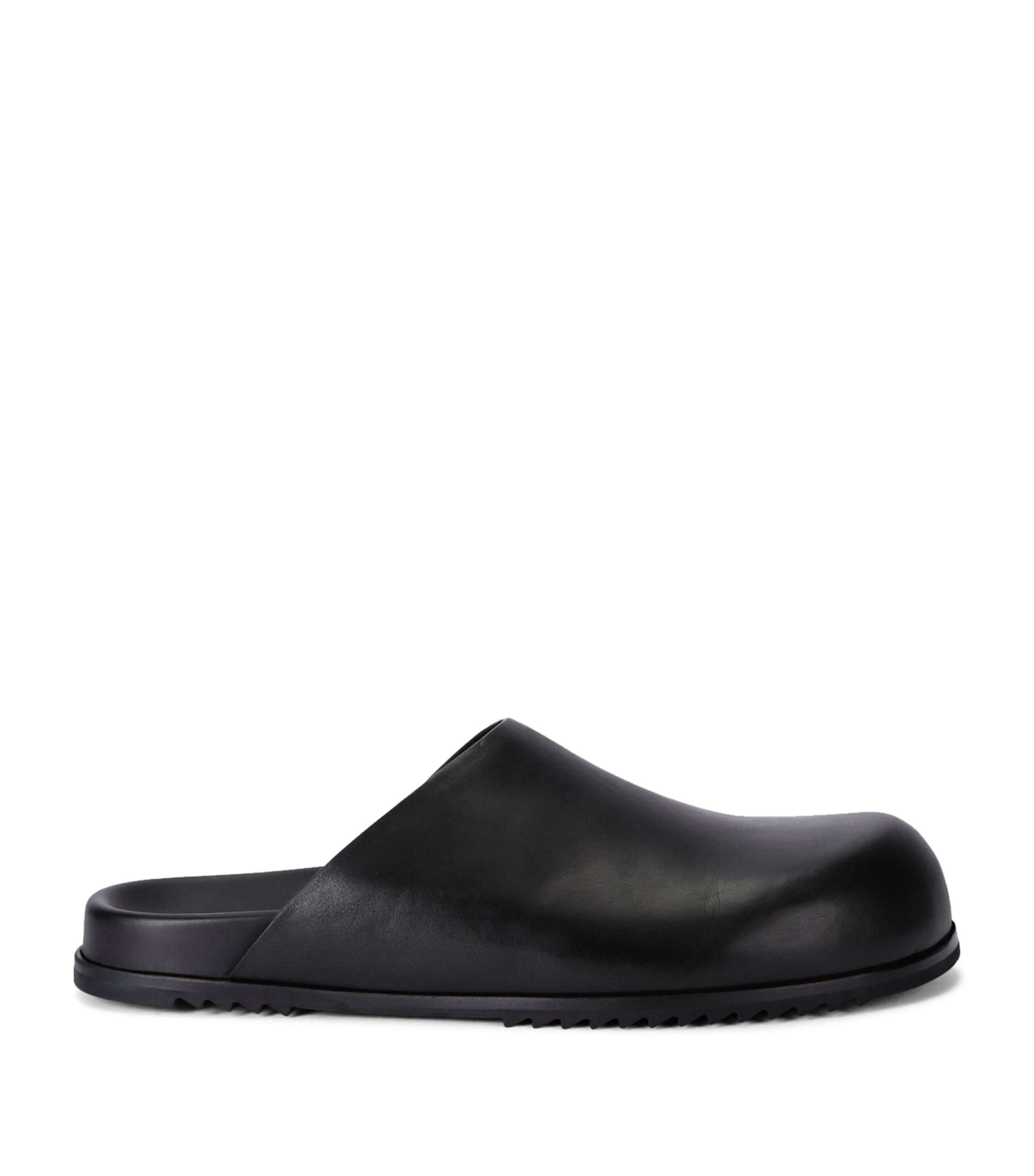 Rick Owens Leather Granola Mules by RICK OWENS